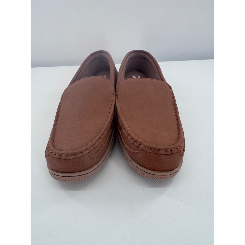 MySlippers Leather Moccasin Loafers Mens 13 Brown 74462-07 Excellent Slip On - Picture 3 of 9